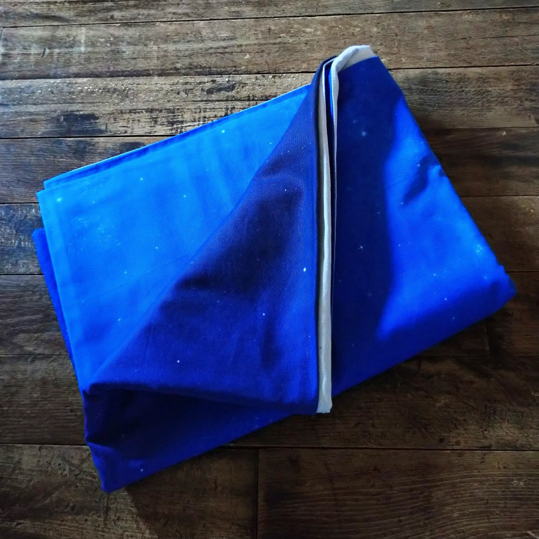 敷き布団カバー／夜空／シングル 幅105cm×長さ215cm／表：綿（コットン）100％、裏：コットンリネン