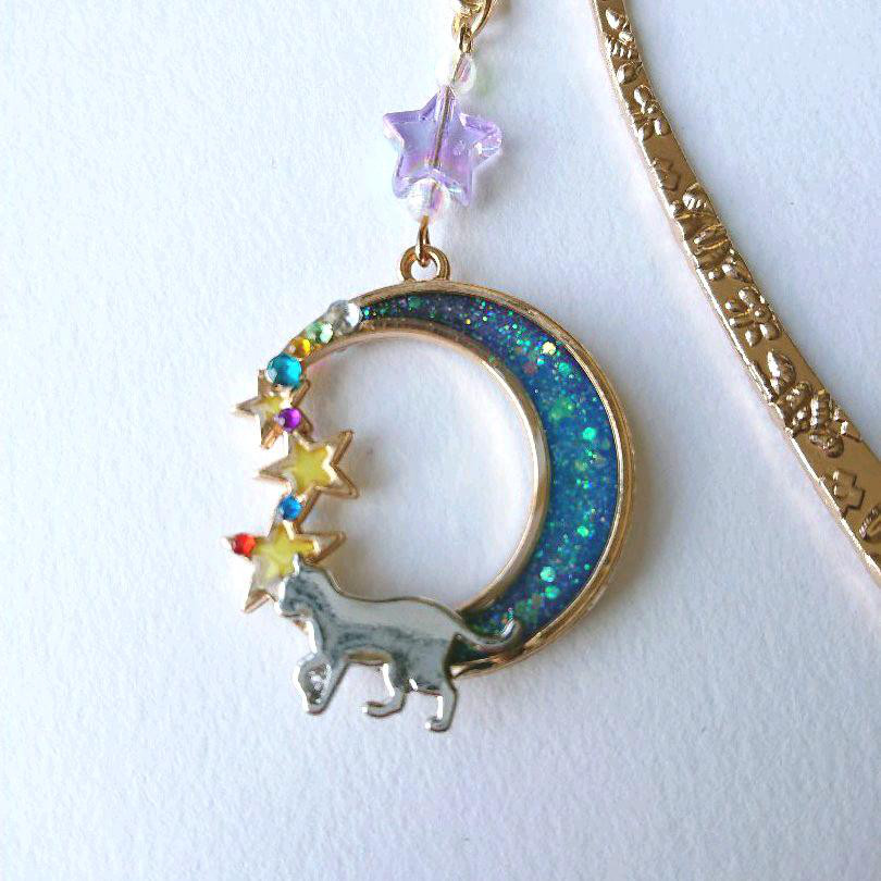 ハンドメイドレジンブックマーク＆定規(猫ちゃん)No.291 ハンドメイド