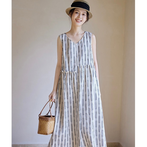 45R ジャガード　ワンピース　ノースリーブ　未使用 clear（クリア）の「ハートジャカードノースリーブワンピース≪2024SS