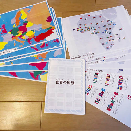 ☆モンテッソーリ☆ 世界の国旗 ピンボード 雑貨・その他 Mana