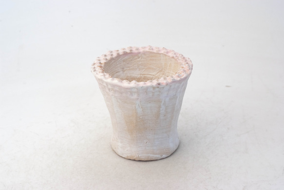 陶器製　多肉植物の欲しがる植木鉢 ICSc-ピンク6970 1枚目の画像