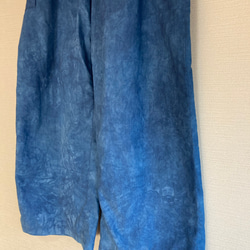 ハンドメイド　藍染　Lサイズ　パンツ 5枚目の画像