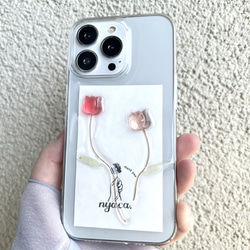 スマホケース　iPhoneケース　Android 【カラーセレクト】〝nuance tulip〟 3枚目の画像