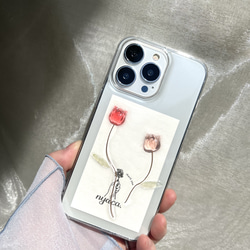 スマホケース　iPhoneケース　Android 【カラーセレクト】〝nuance tulip〟 1枚目の画像