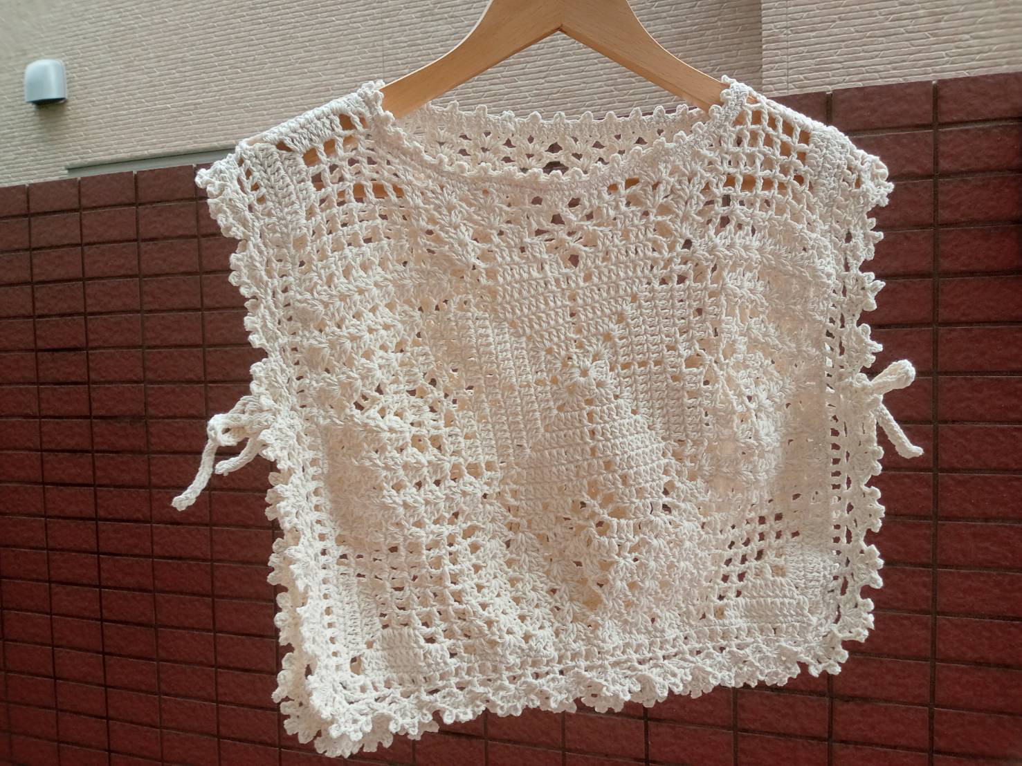 コットン糸のシンプルベスト（オールシーズン） 4,150円