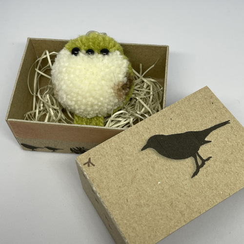 ふわふわ♡毛糸ポンポン野鳥 シマエナガ メジロ フクロウ(新作) 羊毛