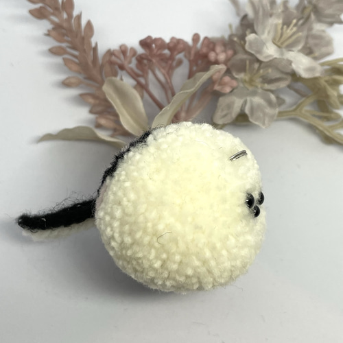 ふわふわ♡毛糸ポンポン野鳥 シマエナガ メジロ フクロウ(新作