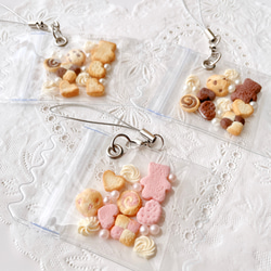 ミニチュアクッキー入り♡キャンディーバッグ ストラップ キーホルダー