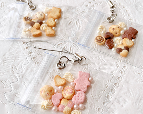 ミニチュアクッキー入り♡キャンディーバッグ ストラップ