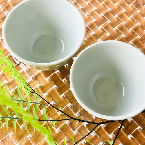 七宝紋 煎茶碗 ＜薄紺 染付け 茶碗 ＞ 茶碗・めし碗 MIKAGE 通販