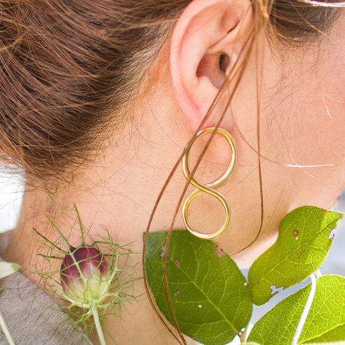 jentlouisピアス片耳 専門ショップ jent pierce hoop half Melt ジェントルイス louis