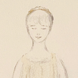 あ わ い 光 の 中 ＂ 鉛筆画 絵画 アート イラスト 女性