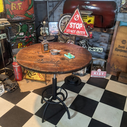 インダストリアル  ガレージテーブル  油圧式 高さ調整式  A-Type  #アメリカンインテリア家具  #アメリカン 1枚目の画像