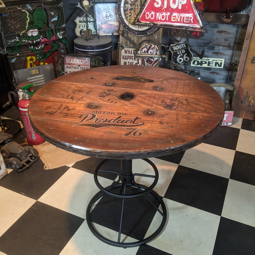 インダストリアル ガレージテーブル 油圧式 高さ調整式 B-Type