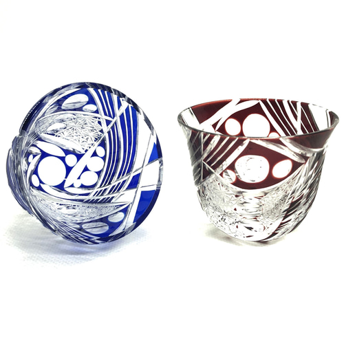 ぐいのみ・希望の翼 日本工芸会所属斉藤光作 切子グラス/おちょこ