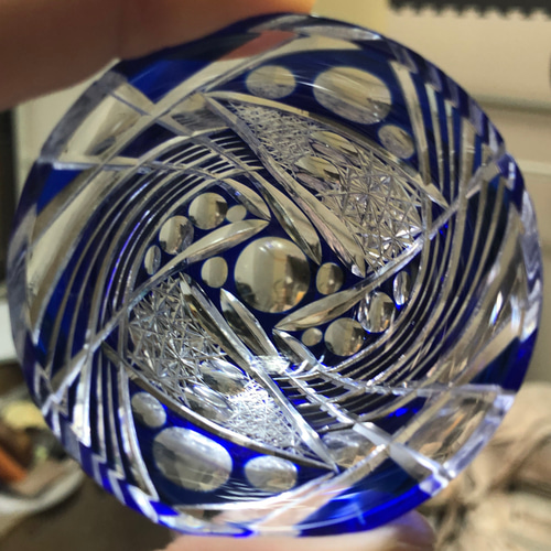 ぐいのみ・希望の翼 日本工芸会所属斉藤光作 切子グラス/おちょこ