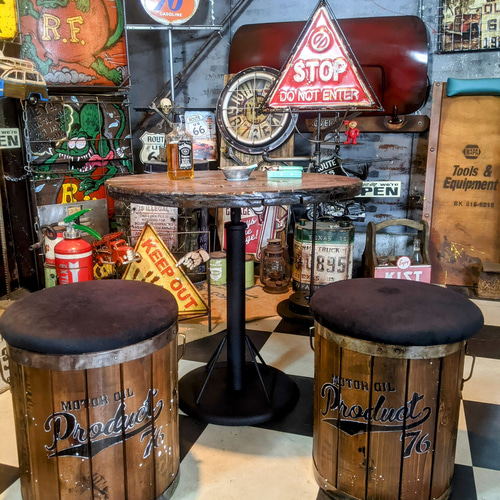 インダストリアル ガレージテーブル&チェア ミドルテーブル（コーヒー