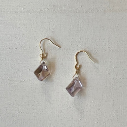 14kgfピアス♡アメトリン ピアス（フック・チェーン） Blue ♡Moon