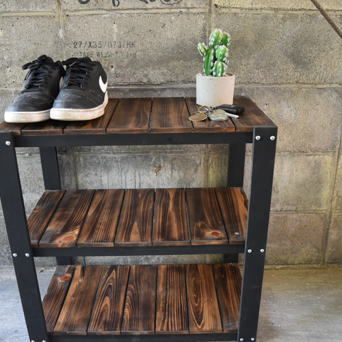 シューズラック 男前 インテリア インダストリアル テレビボード 靴