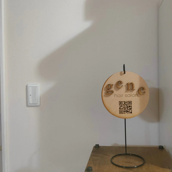 オーダーメイド　スタンドディスプレイ製作します☆　ディスプレイ　QRコード　看板　サロン　カフェ　おしゃれ 2枚目の画像