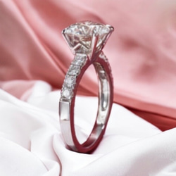 14K ホワイトゴールド／ Engagement Ring【高級百貨店クオリティー】 3枚目の画像