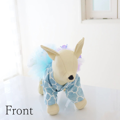 犬服＊浴衣・紫陽花(水花色) ペット服・アクセサリー lumiere