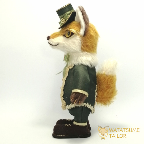 小さな狐紳士のぬいぐるみ ぬいぐるみ 綿爪TAILOR 通販 15908894