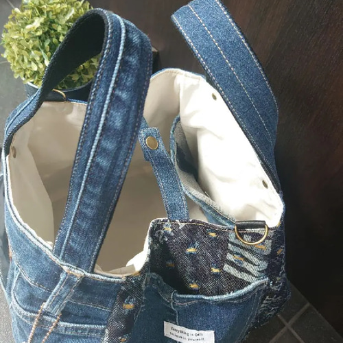 搬入設置サービス付 No.213-④【DENIM✖️アメカジころりんバッグ