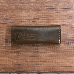 【25%off ビッグセール・1点限り】栃木レザー 手のひらに収まる ミニコインケース ブラウン 財布 ミニ財布 1枚目の画像