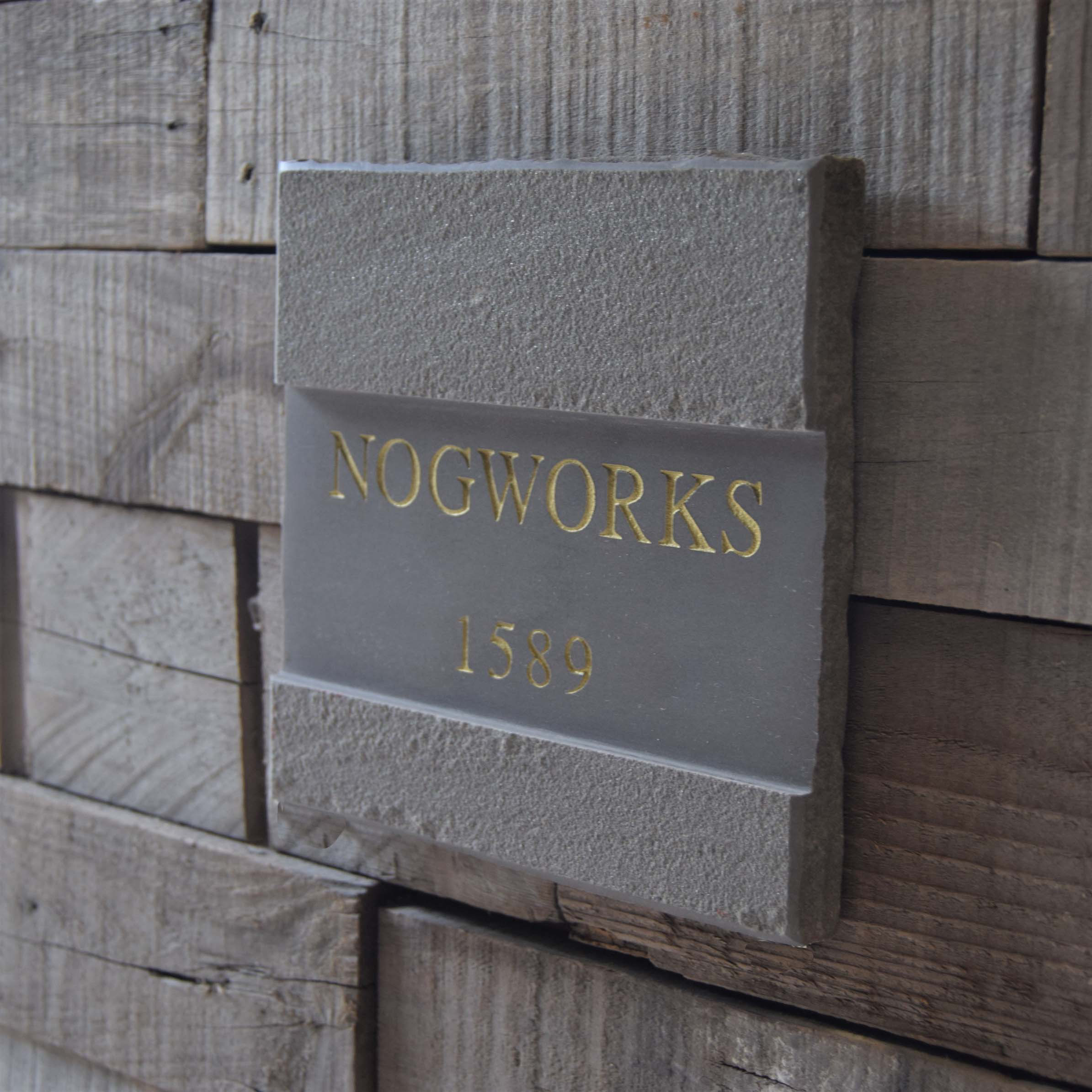 サンドストーン（グレー）表札【150㎜×150 ㎜】