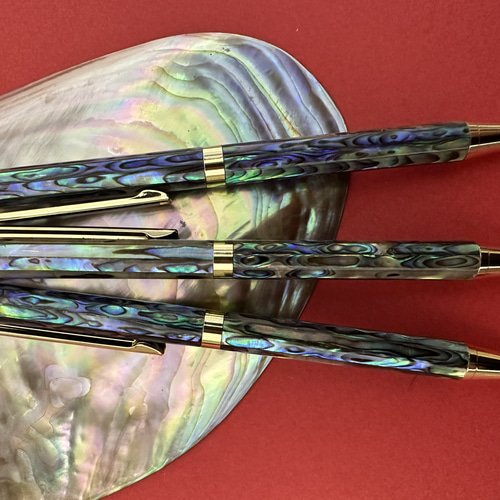 ⭕️カスタムボールペン 貝殻 貝殻＆サンゴ入り 海のハーバリウム風ボールペン(黒インク/1.0mm