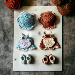 VietnamHandmade 手作あみぐるみ 帽子付きキャラクター ぬいぐるみ VietnamHandmade 手作あみぐるみ 帽子付きキャラクター ぬいぐるみ