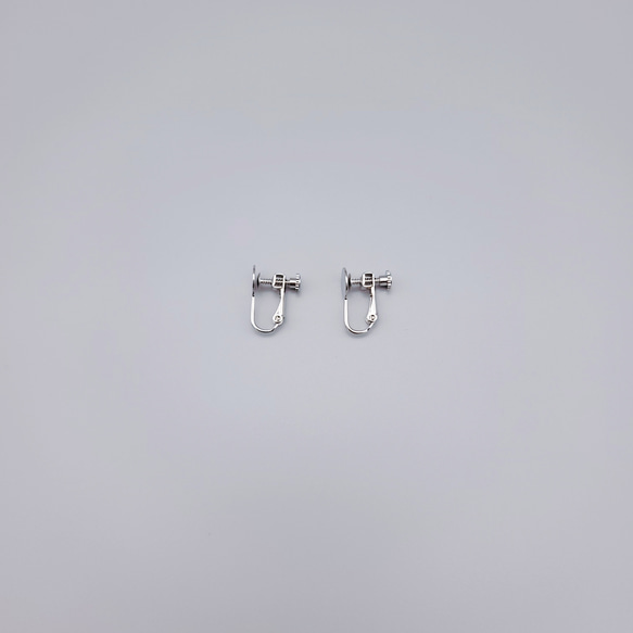 【pierce/earring】クールな丸ピアス/イヤリング[ワインレッド][オートクチュール刺繍] 15枚目の画像