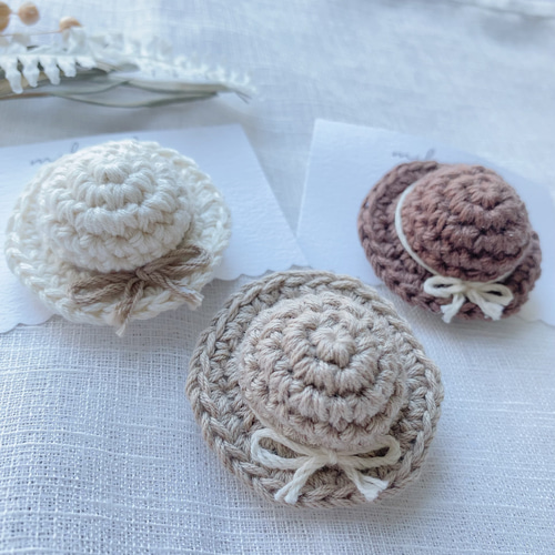 麦わら帽子 ヘアクリップ キッズアクセサリー ベビー