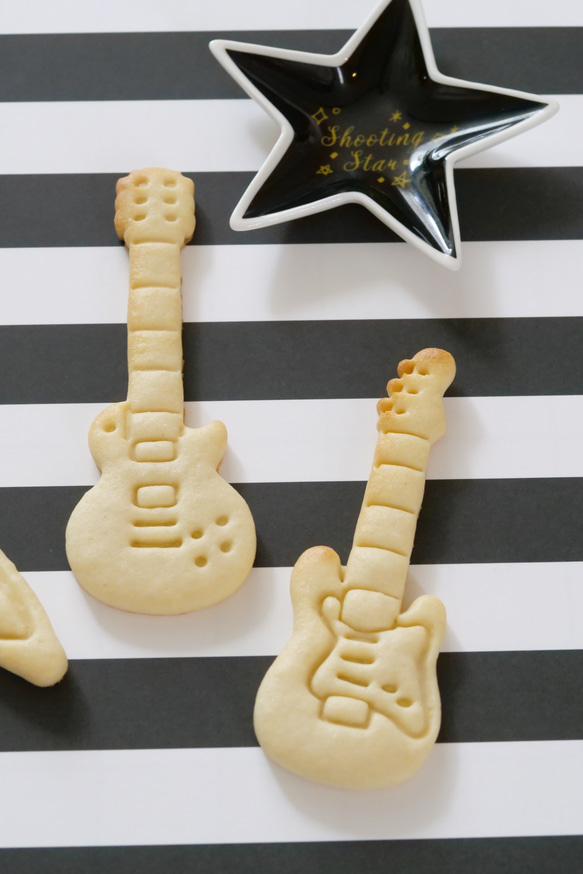 エレキギター①（スタンプ付き）　クッキー型・クッキーカッター 3枚目の画像