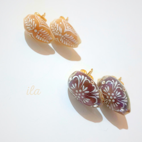 シェルピアス タカラガイ(ピンクパープル) 【ila】自然の中から生まれ