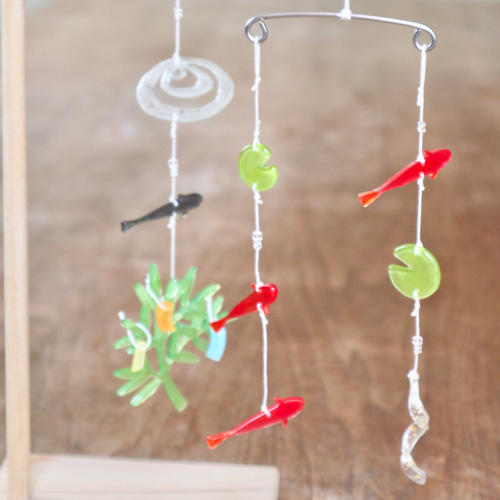 卓上ミニモビール・小さな金魚鉢《特集掲載》 モビール atelier-hiwa