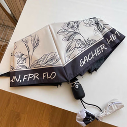 晴雨兼用傘 自動開閉傘 日差し対策 日傘 雨傘  紫外線対策 花柄 カラー 傘袋付き 2枚目の画像