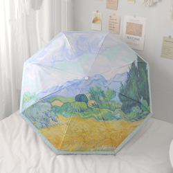晴雨兼用傘 自動開閉傘 日差し対策 日傘 雨傘  紫外線対策 花柄 カラー 傘袋付き 1枚目の画像