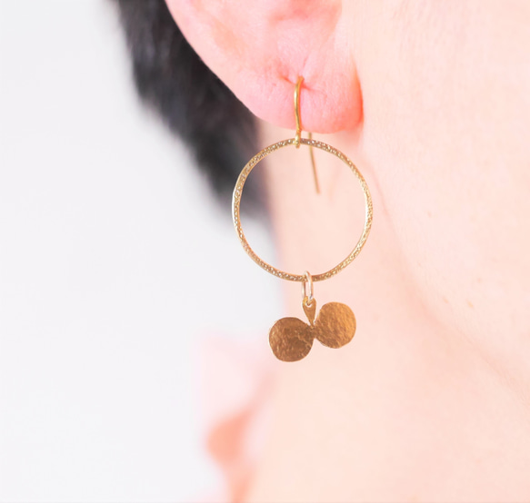 訂製黃銅 SWAY 耳環 第2張的照片