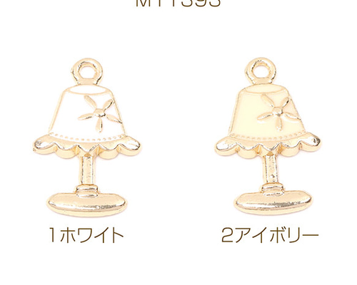 M11393-1 12個 エボチャーム デスクライト 14.5×23mm ゴールド 3X（4ヶ