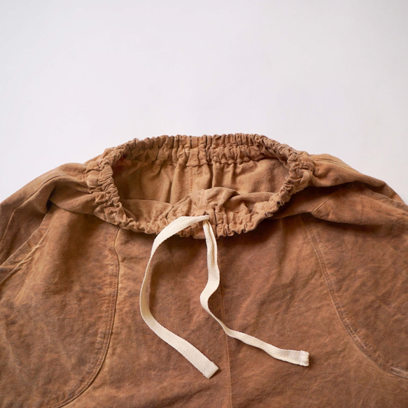 【福袋】燈籠袖切換T卹/卡其色+燈籠褲/棕色 第15張的照片