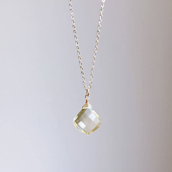 14kgf レモンクォーツのブーケチャーム 14kgfレモンクォーツのブーケ