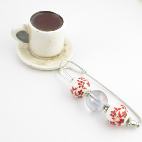 君の涙とトンボには、きっとアクアオーラが写っています♪<カブトピンブローチ>SB914 2枚目の画像