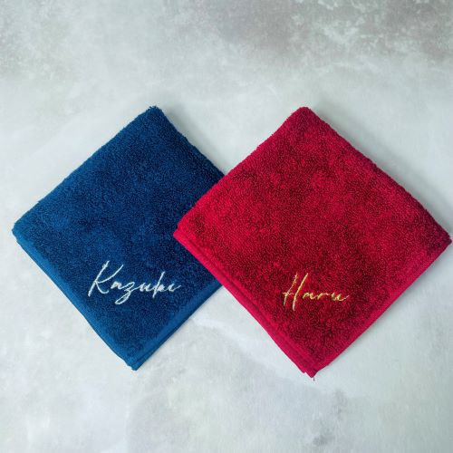 名入れ刺繍】今治タオルハンカチ敬老の日/おそろい/プレゼント/ギフト