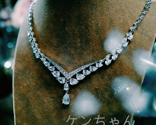 ♡高級♡ダイヤモンド風ペンダントネックレス 楽天市場】QIREINI K10WG K10 10金 金 H&C ダイヤモンド