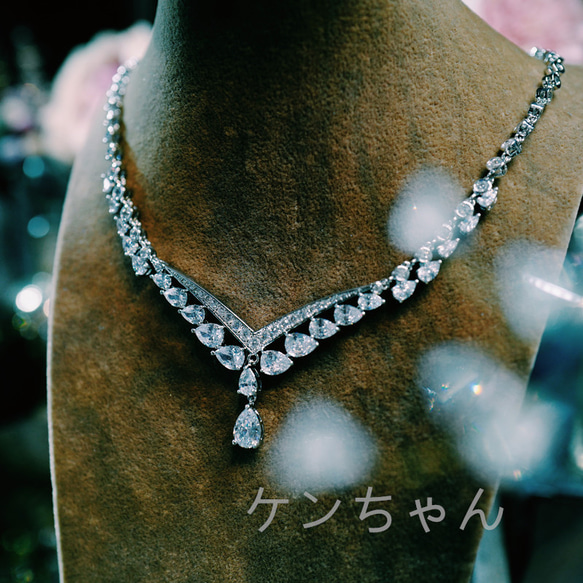 シンプル 高級感 美品 デザイン感 ダイヤモンド ネックレス ネックレス 