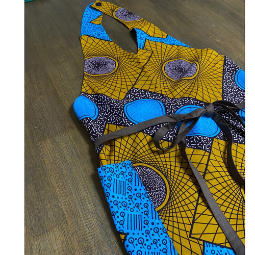 アフリカ布 エプロン エプロン アトリエkaji 通販 15912465