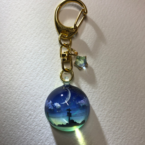 桜と黒猫〜②] ハンドメイド・レジン/ネックレス・ペンダント