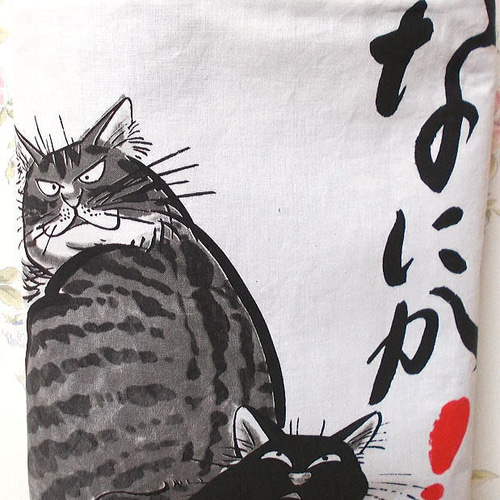 和柄 なにか！見返り猫ちゃんポシェット サコッシュ ショルダー